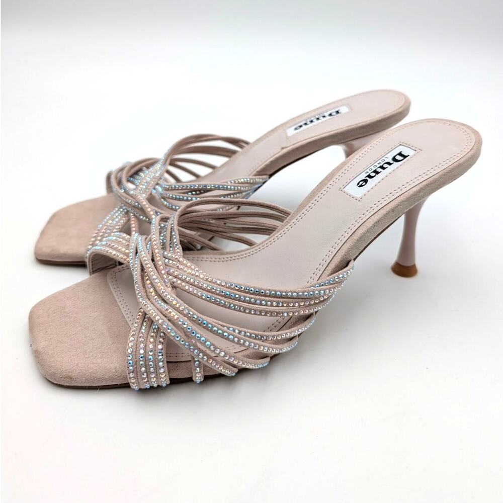 Dune London Marquees Strappy Sandals Open Toe Women's Blush Size US8 EU38